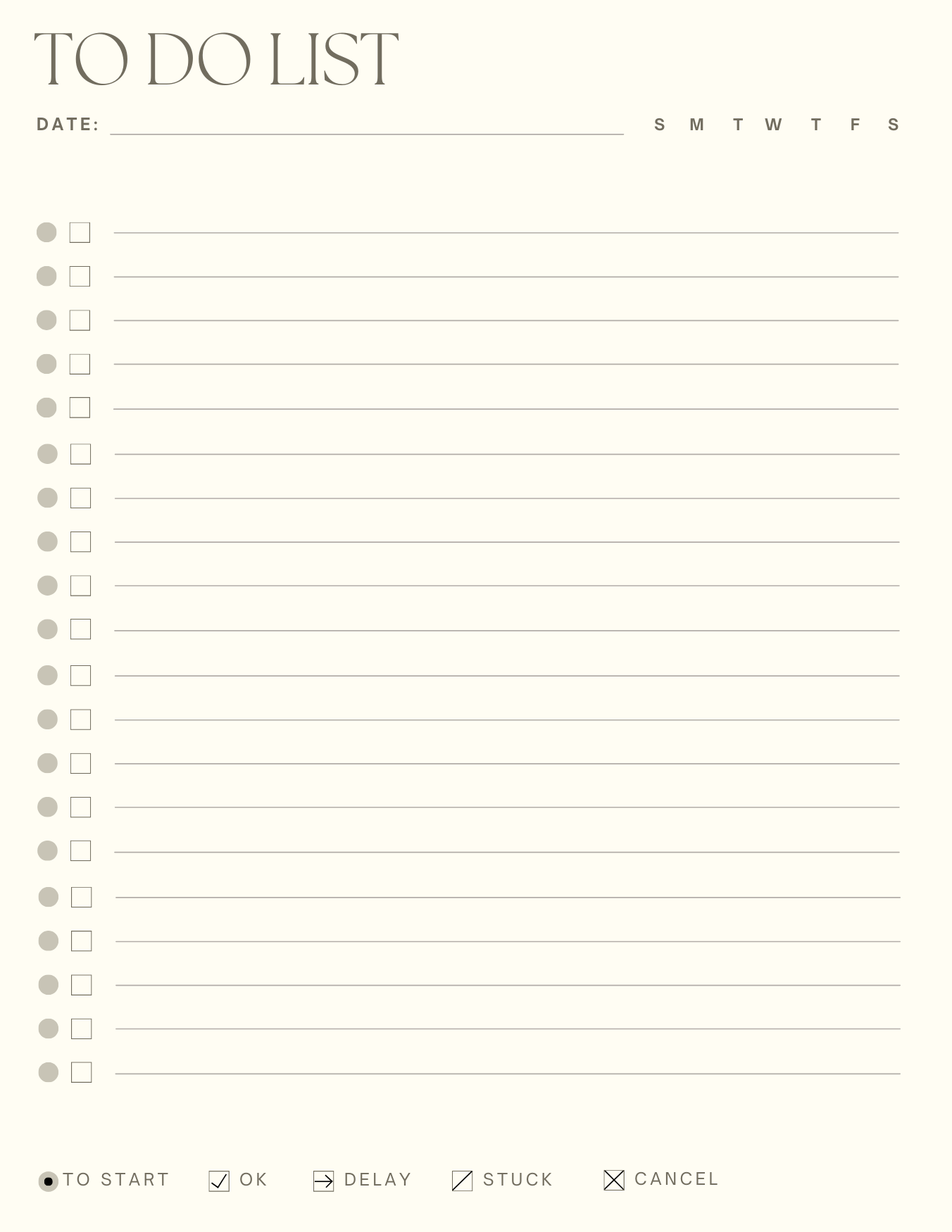 Daily To-Do List